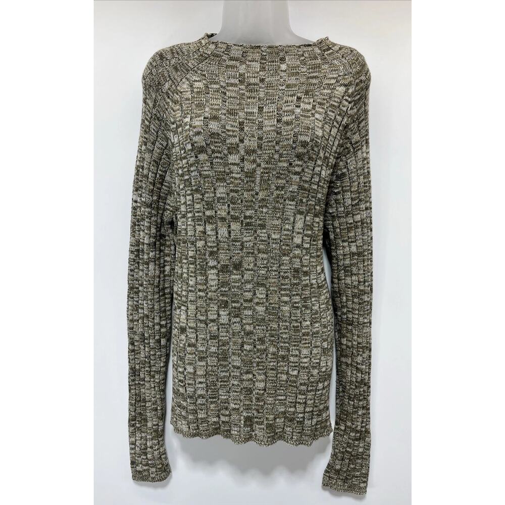 Sag Harbor Sport Green Sweater - Size XL Long Sleeve Marled